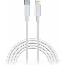MSP Uyumlu Usb-C To Lightning Şarj ve Data Kablosu, Beyaz 3m