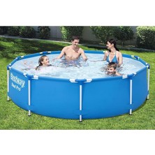 MSP Pro Max Prefabrik Havuz 3 Katlı Tritech Malzeme Büyük Aile Kullanımına Uygun 3,05 M x 76 cm 56677
