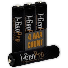 MSP Pro P162 4 Adet Aaa 1100 Mah Şarj Edilebilir Ince Kalem Pil 1.2V Ni-Mh Şarjlı Pil
