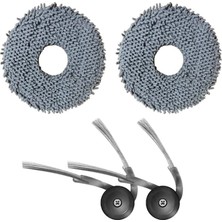 MSP Saros Z70 Roborock ile Uyumlu Mop ve Yan Fırça-4 Parça