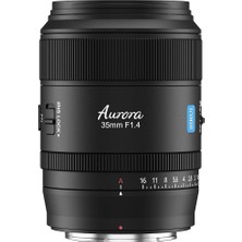 MSP Aurora 35 mm F1.4 Objektif, Tam Çerçeve Otomatik Odaklama Prime Geniş Açı Lens, Z-Mount (Z6 Iı, Z7 Iı, Z8, Z9, Zf, Zfc Z30, Z50) Kameralarla Uyumlu, Siyah