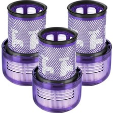 MSP Dyson ile Uyumlu Hepa FILTRE-V12 Detect Slim Absolute Yedek Hepa Filtre Seti-3 Adet