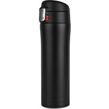 MSP Siyah Çelik Termos Matara 500 ml Tek Ebat Siyah