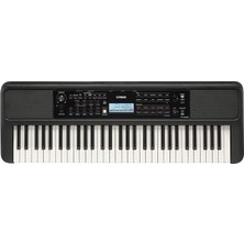 MSP PSR-E383 61 Dokunmatik Duyarlı Tuşlar Müzik Dinlenme, Güç Adaptörü ile Yeni Başlayanlar Için Taşınabilir Klavye