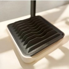 MSP Katlı Saat Kordonu Düzenleyici - 20 Adet Kapasiteli, Bioplastik (20X20 Cm) (Siyah-Beyaz)