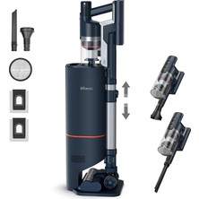 MSP Fs1 Cordless Vacuum Cleaner, With Automatic Emptying Station, Powerful Suction 30KPA/450W, Removable Battery Up To 60 Mins, Stick Vacuum Cleaner For Hard Floor Home Carpets