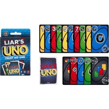 Yaparak Diğer Oyuncuları Kandırabileceğiniz Yetişkinlere, Çocuklara, Ailelere, Partilere, Oyun Gecelerine ve Eğlenceli Seyahatlere Yönelik Mattel Games Uno Liars Kart Oyunu, JLH43