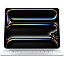 MSP iPad Magic Keyboard Kılıf: 13 Inç iPad Pro (M4) Için, Harika Yazma Deneyimi, Yerleşik Trackpad, Işlev Tuşu Sırası, Türkçe F Klavye — Beyaz