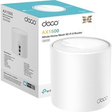 MSP Deco X10 1-Pack, AX1500 Mbps, 190 M²'ye Kadar Kapsama Alanı, 120 Cihaza Kadar Bağlantı, Gigabit Portlu, Mobil Uygulama ile Kolay Kurulum,yapay Zeka Destekli Wi-Fi 6 Mesh Sistemi