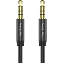 MSP 3.5mm Jack Trrs Hi-Fi Örgülü Aux Mikrofon ve Ses Kablosu 3 Metre