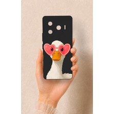 MSP Camon 30 Pro 5g Uyumlu Aşık Ördek Desenli Silikon Kılıf, Siyah