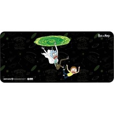 MSP Gaming Chair Rick And Morty Portal 90X40 3mm Premium Kaymaz Taban Dikişli Oyuncu Mouse Pad