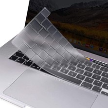 MSP MacBook Pro 13 Inç ile Uyumlu Klavye Koruyucu Kılıf, Türkçe Q Şeffaf, Ultra Ince Silikon Keyboard Cover, M1 M2 (A2338 A2289 A2251)