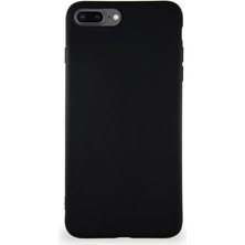 MSP Iletişim Apple iPhone 8 Plus ile Uyumlu Kılıf Soft Premier Renkli Silikon Kapak - Siyah