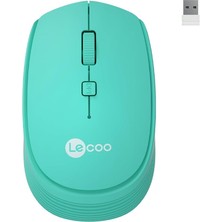 MSP WS202 Kablosuz 1200DPI 4 Tuşlu 3 Milyon Tıklama Ömrü Sessiz Tasarım, Pc, Mac, Dizüstü Bilgisayar Için, USB Mini Alıcı ile Optik Mouse Turkuaz