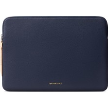 MSP Slim Protective Laptop Sleeve 13/13.3/14 Inç MacBook Air & MacBook Pro, Mac Travel Case, Laptop Pouch, Slim Pu Leather Cover M4/m3/m2/m1 2025-2021, Blue
