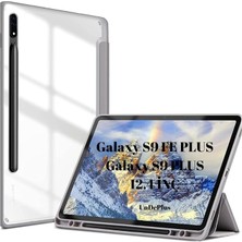 MSP Galaxy Tab S9 Fe PLUS/S10 Plus/s9 Plus ile Uyumlu Kılıf Grafiti Şeffaf Kalem Bölmeli X610-16-810-18 X820 Gri