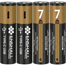 MSP Adet Aaa 7 Şarj Edilebilir Ince Kalem Pil 1.5V Fulltech 1200MWH Kapasiteli Lityumion Kumanda Pili