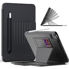 MSP iPad Air 5 10.9" 2022 M1 ile Uyumlu Kılıf Multifunction Leather Case A2588 A2589 A2591