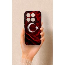 MSP Mi 17 5g Uyumlu Kurt Türk Bayrağı Desenli Silikon Kılıf