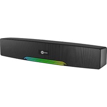 MSP DS109 10W Bluetooth Kablosuz Rgb Aydınlatmalı Hoparlör - Masaüstü, Pc, Tv, Laptop Uyumlu, Usb/sd Kart/aux Girişi, 360° Surround Ses, Mikrofonlu Taşınabilir Soundbar Siyah