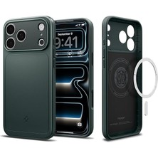 MSP iPhone 17 Pro ile Uyumlu Magsafe Kılıf Thin Fit Mag Fit Ultra Ince ve Hafif Yeşil Kapak - ACS09935 (Spigen Tr Garantili)