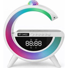 MSP Işıklı Kablosuz Şarjlı Bluetooth Hoparlörlü Alarm Saati – Mükemmel Ses, Işık ve Konfor Tek Bir Cihazda!