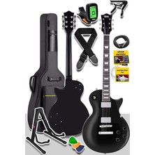 MSP GRX-200BK-BAG Üst Segment Profesyonel Elektro Gitar Set Les Paul Kasa Masif Ağaç (Hh)