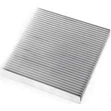 MSP 10CM x 10CM x 1.8cm Alüminyum Metal Soğutucu Blok Radyatör Peltier Isı Düşürücü Amfi LED Entegre