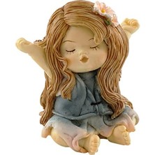MSP Collection Minyatür Peri Bahçesi ve Teraryum Heykeli Little Fairy Yawning