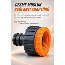 MSP Musluk Bağlantı Adaptörü Aparatı 1/2'' - 3/4'' Bahçe Musluk Adaptörü Hortum Bağlantı Eki