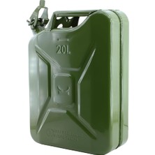 MSP Metal Benzin Bidonu 20 Litre Akaryakıt Mazot Taşıma Doldurma Depolama Bidonu + Aktarma Borusu