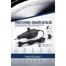 MSP Elektrikli Gravür Kalemi 220V 25W Hassas Ayarlı Cam Metal Ahşap Deri Taş Oyma Yazı Kazıma Markalama Cihazı Hobi Seti 722491