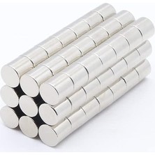 MSP Adet 8x8 mm Yuvarlak Güçlü Neodyum Mıknatıs (Çap 8mm Kalınlık 8mm)