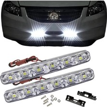 MSP Mercekli 6 LED Beyaz Drl Gündüz Farı, Universal Uyumlu, Sis Lambası, Off-Road Kullanım, 12V