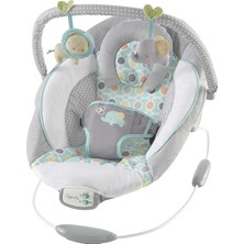 MSP Rahatlatıcı Ana Kucağı Bebek Koltuğu, Sesler ve Titreşimler, 0-6 Ay, 9 Kg'a Kadar - Morrison, Fil/aslan Oyuncaklı (Gri/mavi)