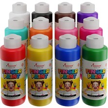 MSP Rose Tüm Renkler Parmak Boyası 12'li Set 12X120 ml