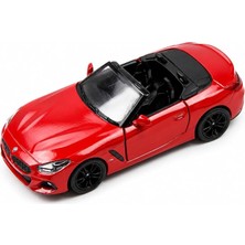 MSP 1:34 Bmw Z4 Çek Bırak Metal Model Araba, Açılabilir Kapılı Spor Araç KT5419D, Kırmızı