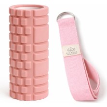 MSP Roller ve Yoga Kemeri Seti – Eva Masaj Silindiri & 200 cm Organik Pamuk Kemer