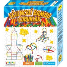 Zekice Eğlenceli Bambu Çubuklar 300 Parça Eğitici İçerik ile 5-7 Yaş Çocuklar için Oyun