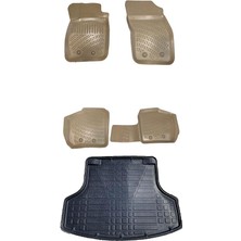 MSP Volvo S40 1999-2004 3D Bej Havuzlu Paspas ve Bagaj Havuz Seti