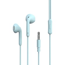 MSP Cep Kulak Içi Kablolu Kulaklık Oppo A38 Uyumlu ER06 3.5mm Mavi, ZR-ER06-68