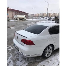 MSP B7 Passat ile Uyumlu Piano Black Anatomik Universal Spoiler, 115CM Elastik Bagaj Üstü Çıta