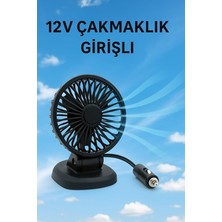 MSP Arosa Uyumlu 12V Araç Vantilatörü, Fan, Serinletici, Siyah
