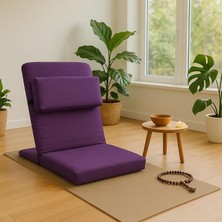 MSP Xl Meditasyon Sandalyesi, Yastıklı, 55X40X40 Cm, Fermuarlı Kılıf (Mor)