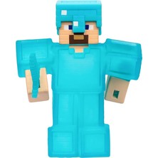 MSP Of Goo Jit Zu Minecraft Esnek Karakterler, Elmas Zırhlı ve Kılıçlı Steve, Içinde Gizli Elmas Parçasıyla Doldurulan Süper Yumuşacık Goo, Boyutunun 3 Katına Kadar Uzatın - Duyusal Oyuncaklar