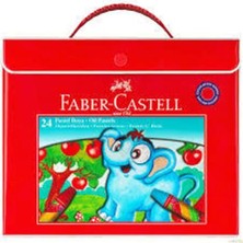 MSP Castell Faber-Castell Plastik Çantalı Boya Tutuculu Pastel Boya, 24 Renk