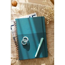 MSP Notebook 20X28 cm A4 Lastikli Spiralli Sert Kapak Not Defteri Çizgili