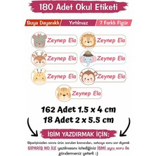 MSP Etiketi Kalem Defter Özel Isim Yazılabilen Etiket 190 Adet