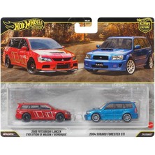 MSP Ölçekli Araçlardan Oluşan 2'li Hot Wheels Premium Car Culture Paket, Benzersiz Çiftler, Real Riders Tekerlekler, Metal/metal Şasi, Koleksiyonculara Uygun Hediye, JHW46